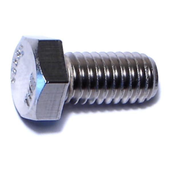 Midwest Fastener 18-8, 3/8"-16 Hex Head Cap Screw, Plain Stainless Steel, 3/4 in L, 50 PK 50550 - main